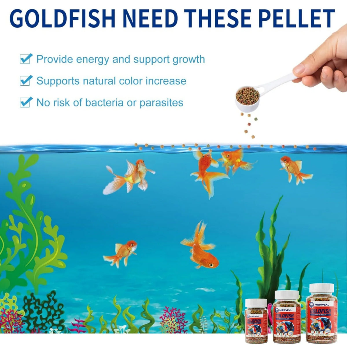 Goldfish Koi Floating Food Pellets