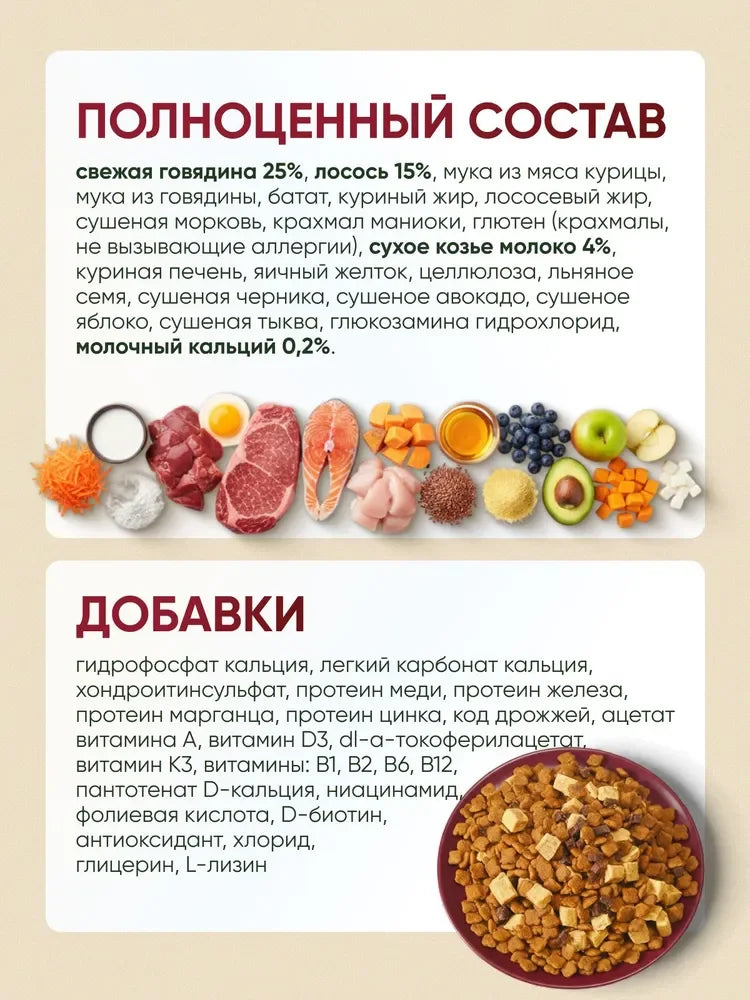 Holistic Beef Salmon Dog Food