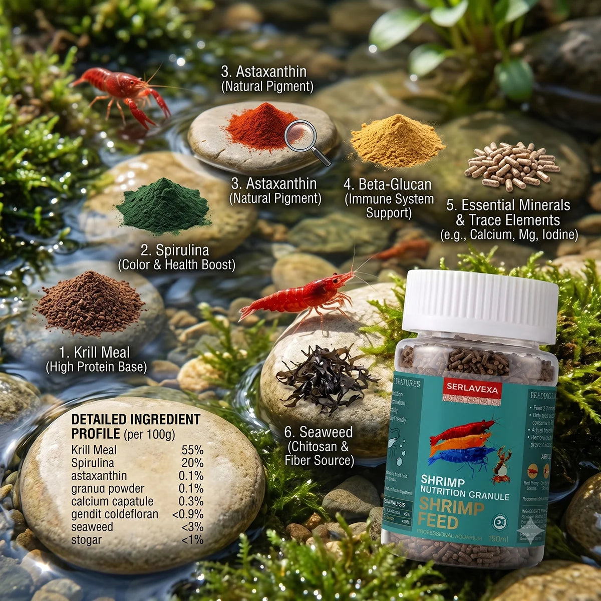 Premium Shrimp Nutrition Granules