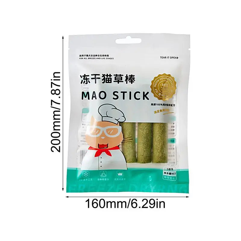 Natural Cat Grass Chew Sticks