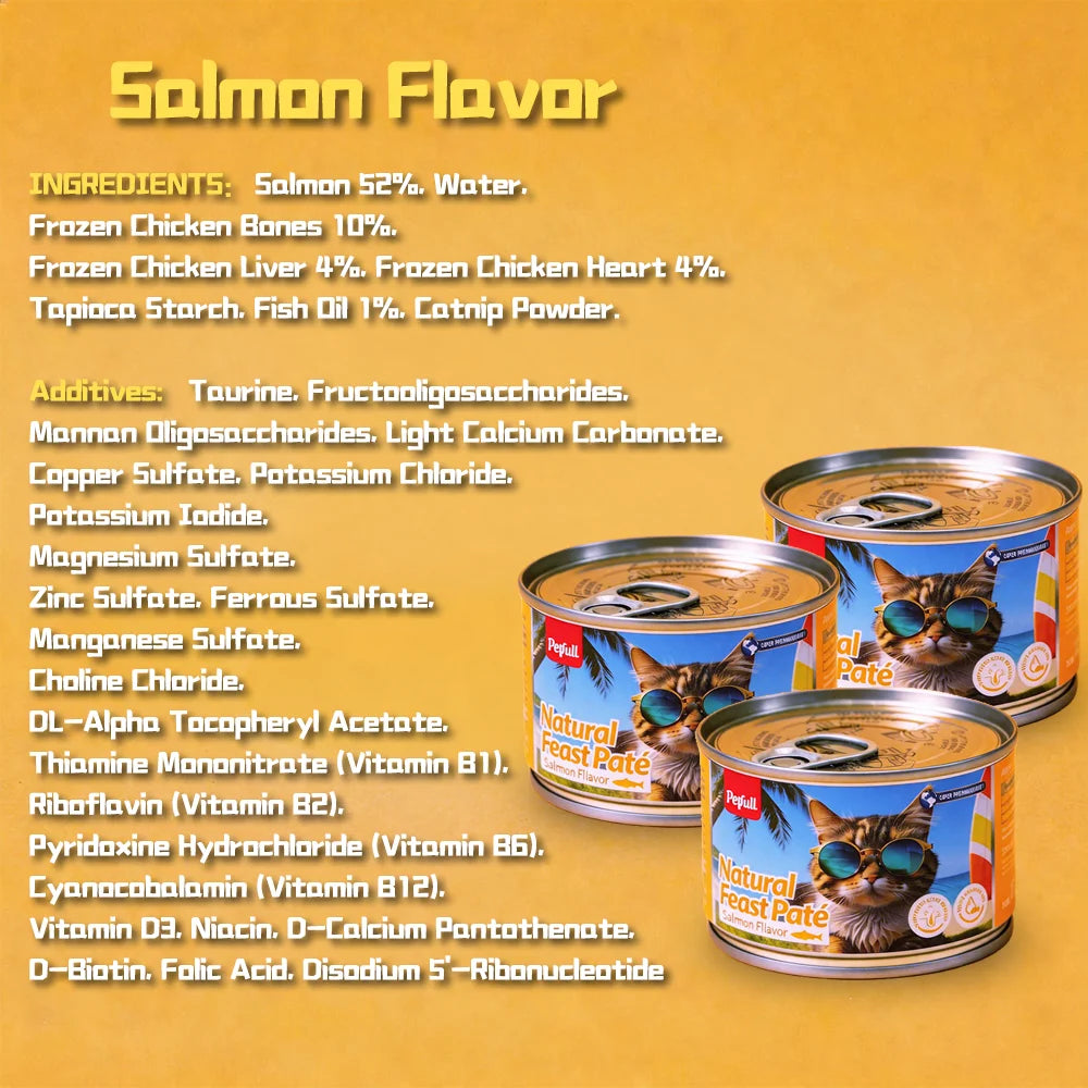 Tuna Beef Cat Food Cans