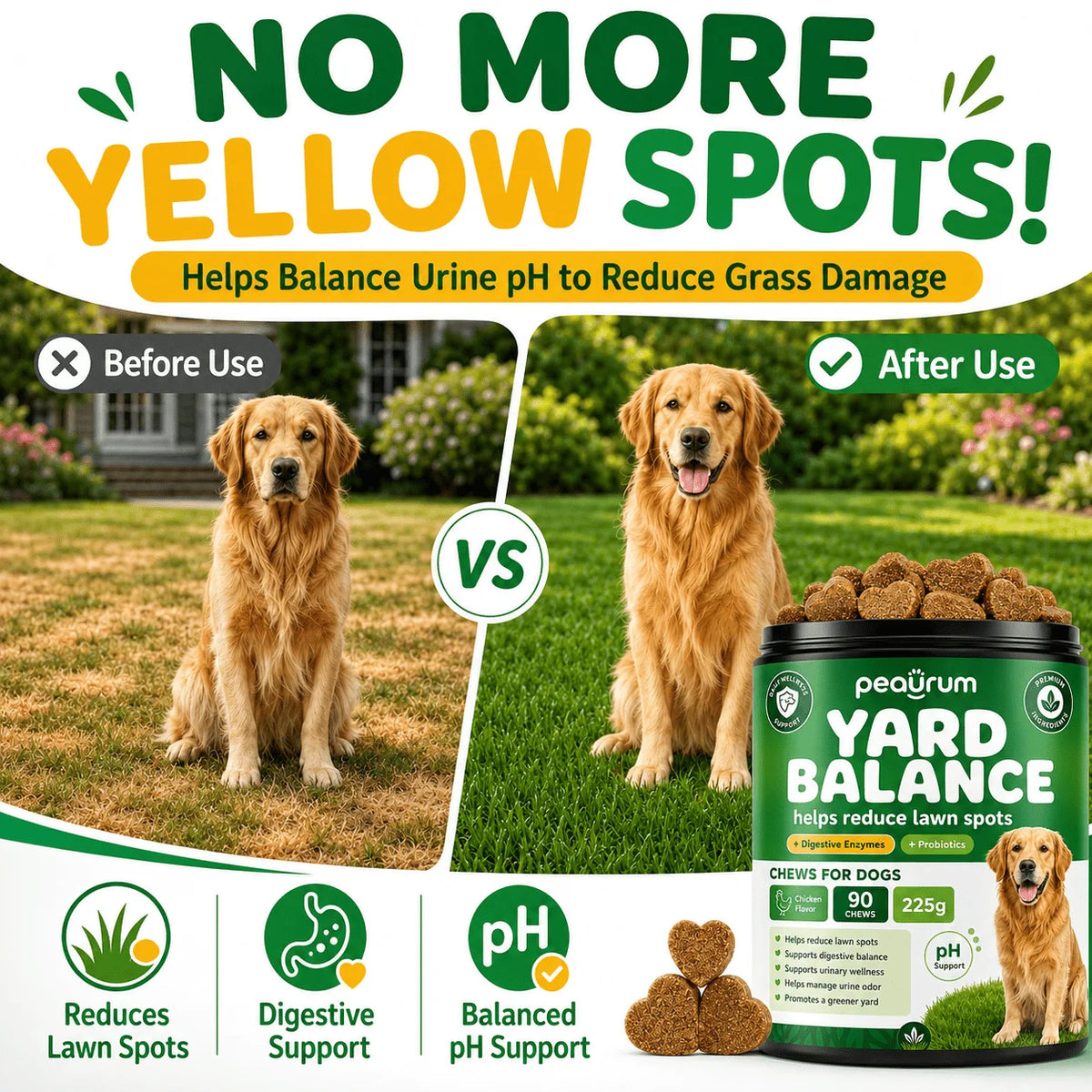 Dog Lawn Urine Neutralizer Tablets